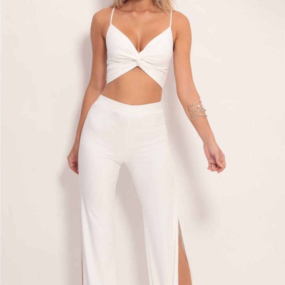 Lucy in the Sky Suede Set in Ivory only worn once!